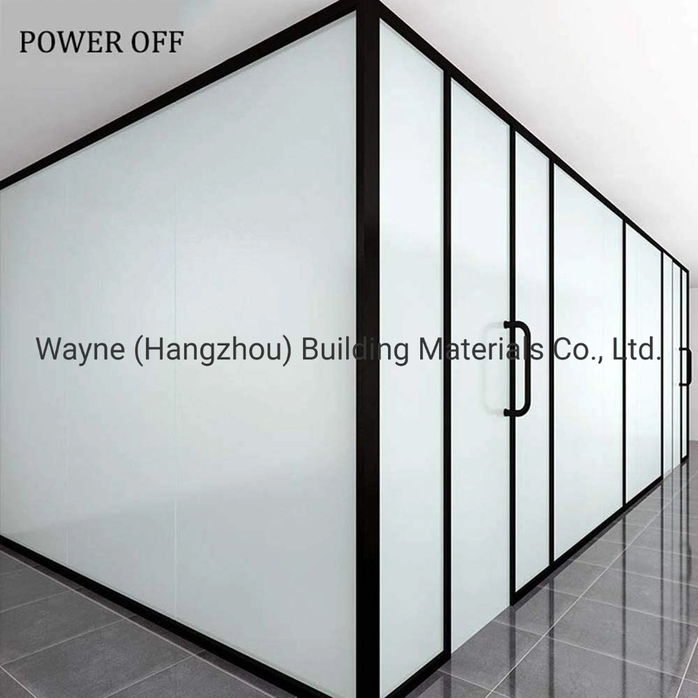 China Professional Factory Price CE Standard Tempered Toughened Laminated Insulated Pdlc Switchable Electric Magic Privacy Dimming Decorative Window Smart Glass