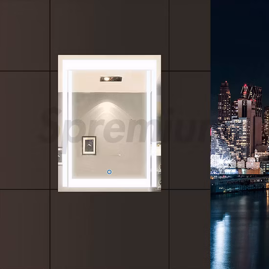 Specchio per mobili da bagno laminato a LED da parete decorativo per la casa Smart Glass